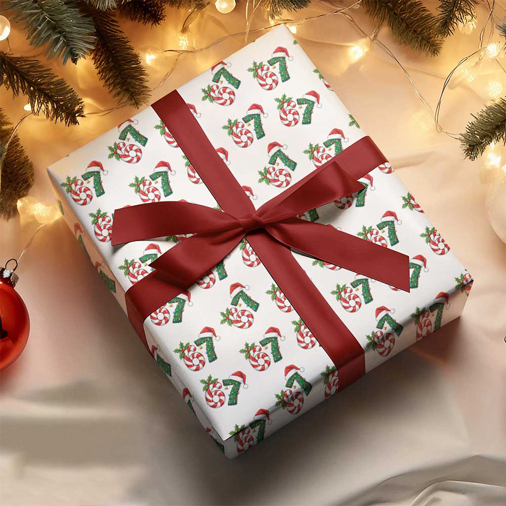 “6, 7” Funny Christmas Wrapping Paper